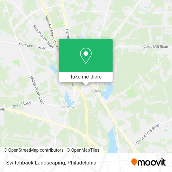Switchback Landscaping map