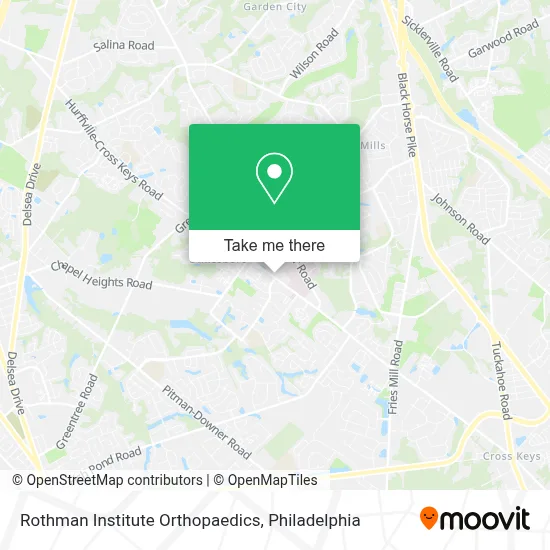 Rothman Institute Orthopaedics map