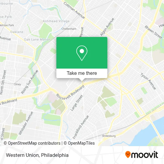 Western Union map