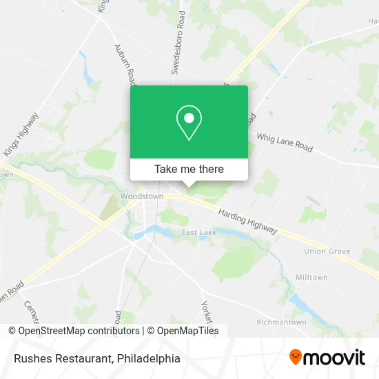 Rushes Restaurant map