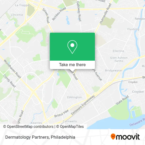 Dermatology Partners map