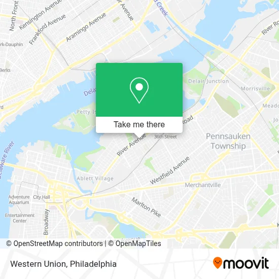 Western Union map