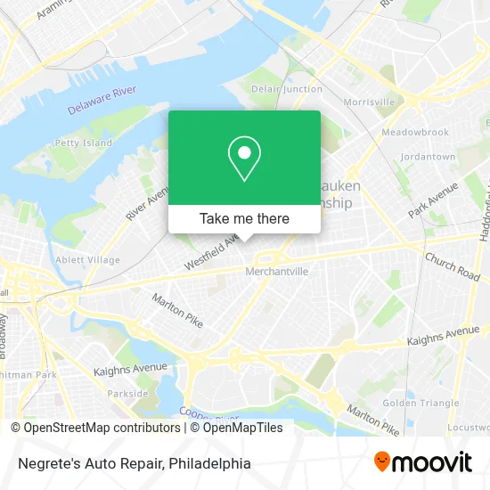 Negrete's Auto Repair map