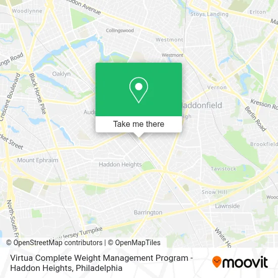 Virtua Complete Weight Management Program - Haddon Heights map
