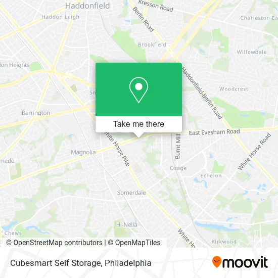 Cubesmart Self Storage map