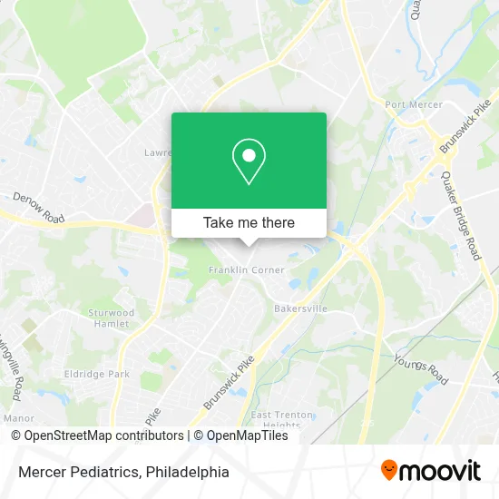 Mercer Pediatrics map
