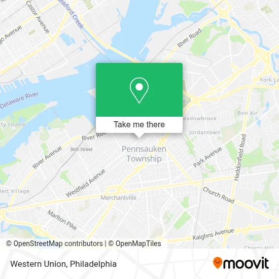 Western Union map