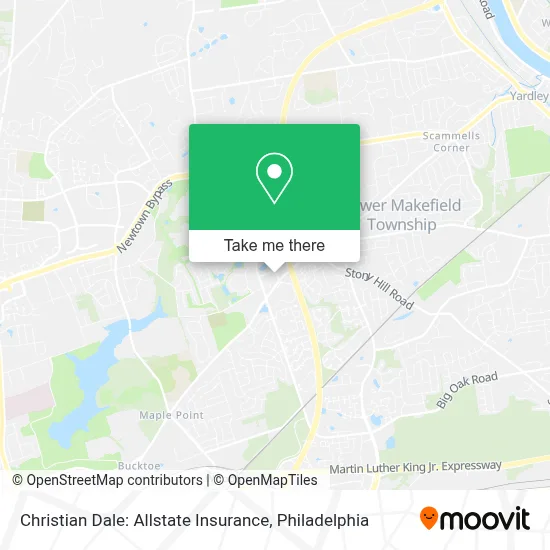 Christian Dale: Allstate Insurance map