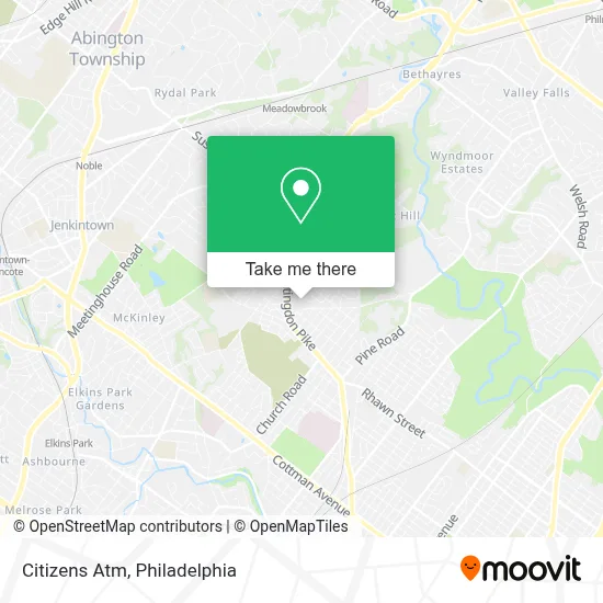 Citizens Atm map