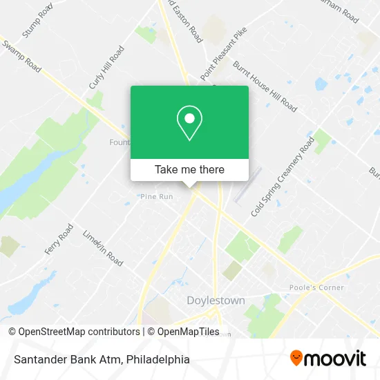 Santander Bank Atm map