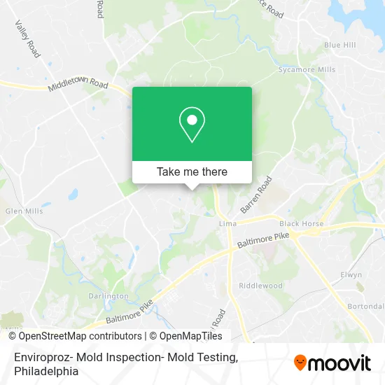 Enviroproz- Mold Inspection- Mold Testing map