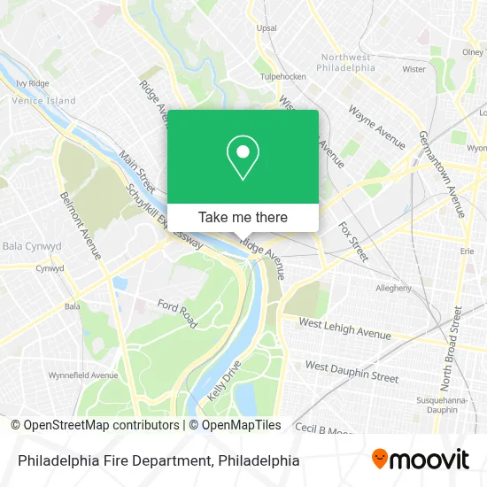 Philadelphia Fire Department map