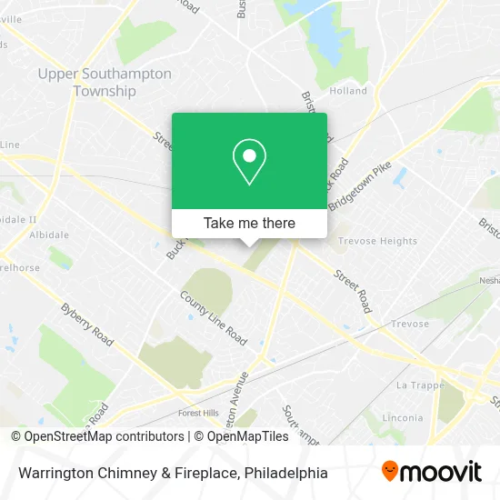 Warrington Chimney & Fireplace map