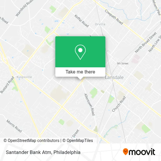 Santander Bank Atm map