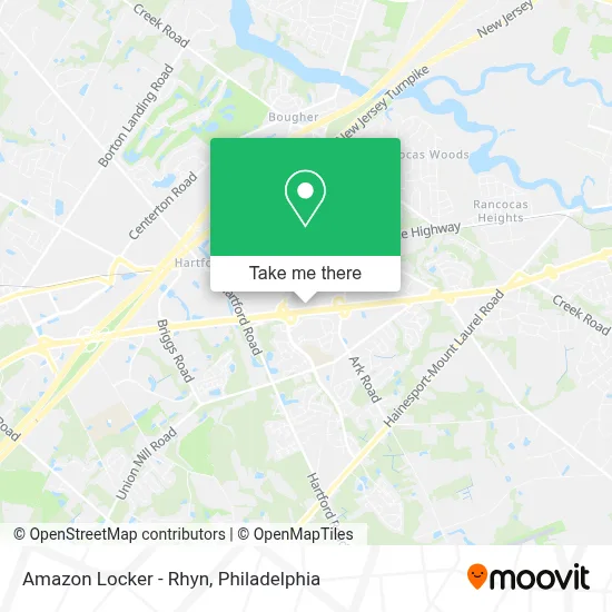 Amazon Locker - Rhyn map