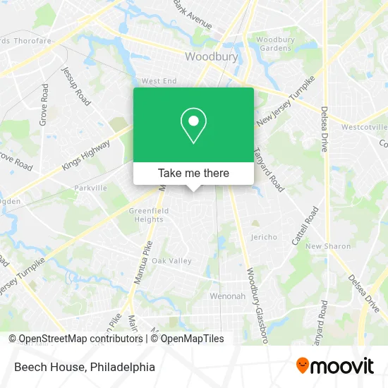 Beech House map