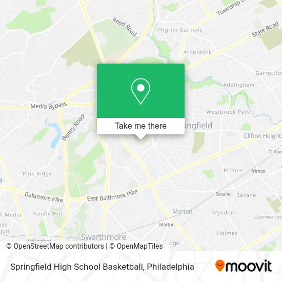 Springfield High School Basketball map