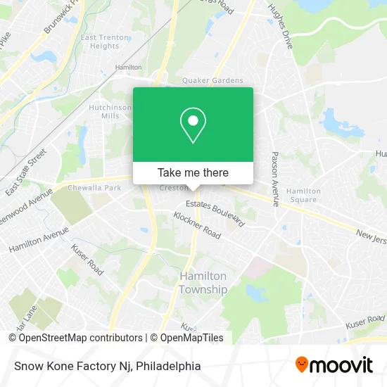 Snow Kone Factory Nj map