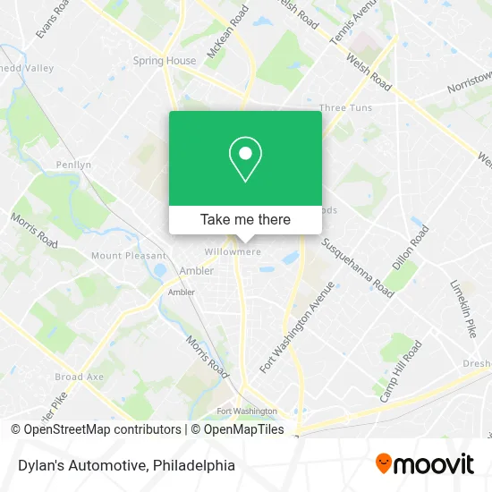 Dylan's Automotive map