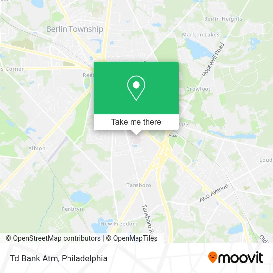 Td Bank Atm map