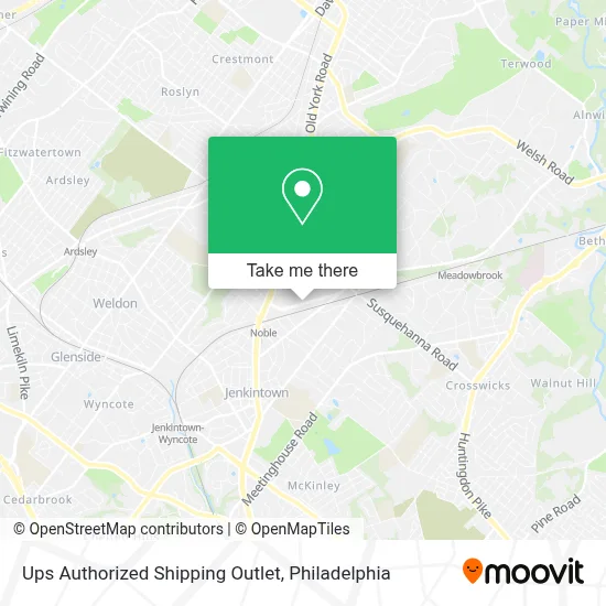 Ups Authorized Shipping Outlet map