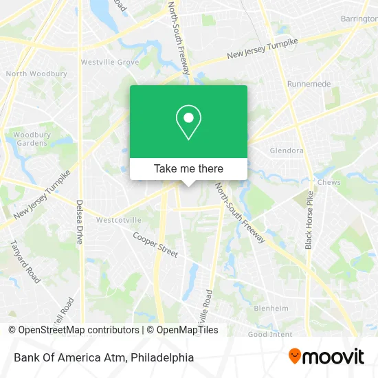 Bank Of America Atm map