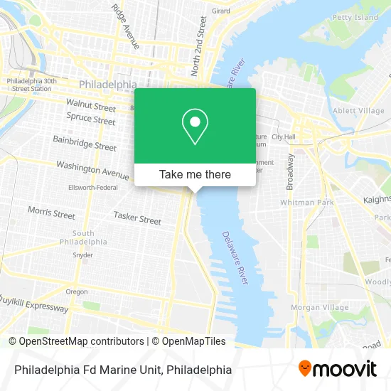 Philadelphia Fd Marine Unit map