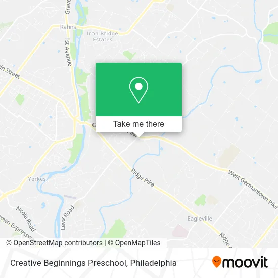 Creative Beginnings Preschool map