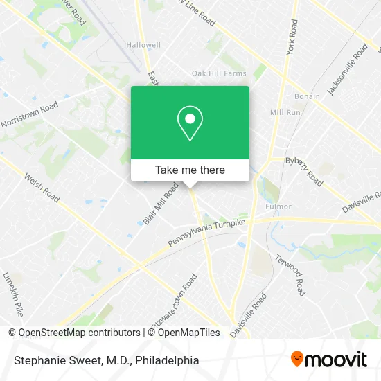 Stephanie Sweet, M.D. map