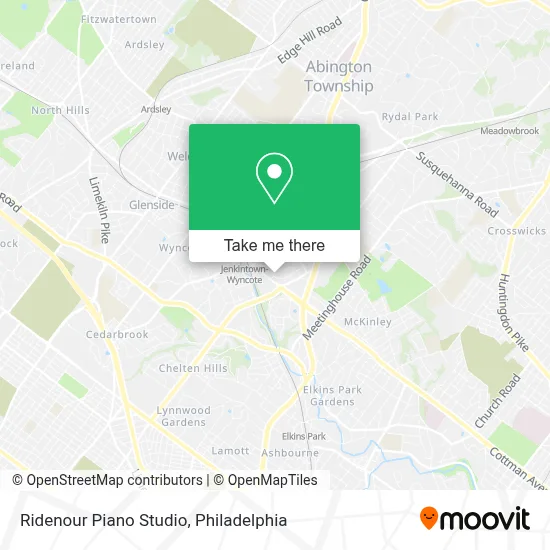 Ridenour Piano Studio map