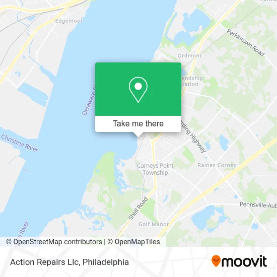 Action Repairs Llc map