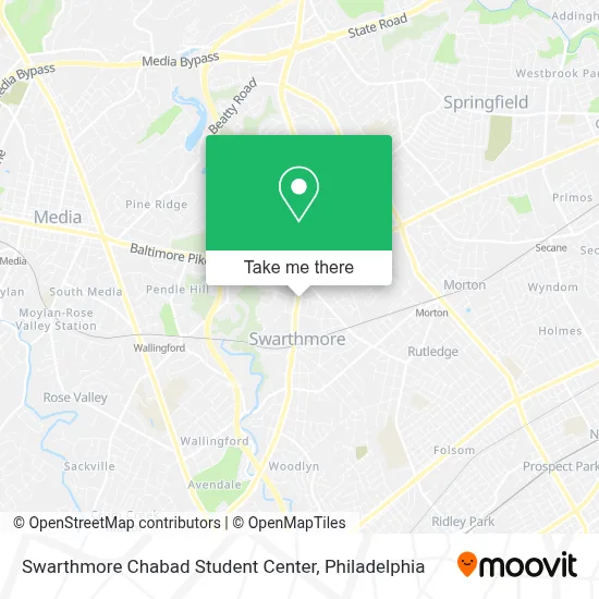 Swarthmore Chabad Student Center map