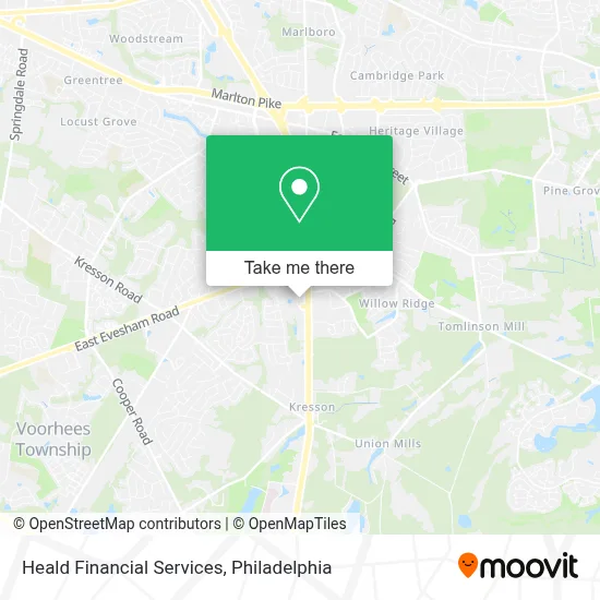 Heald Financial Services map