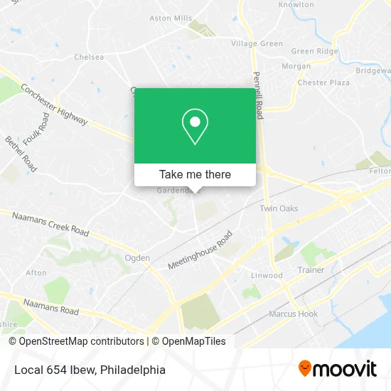 Local 654 Ibew map