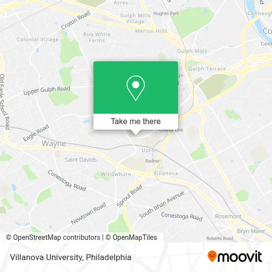 Villanova University map