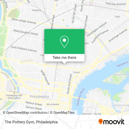 The Pottery Gym map