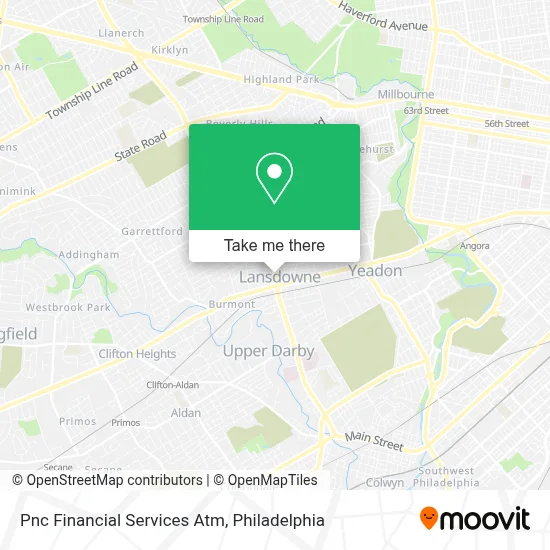 Pnc Financial Services Atm map