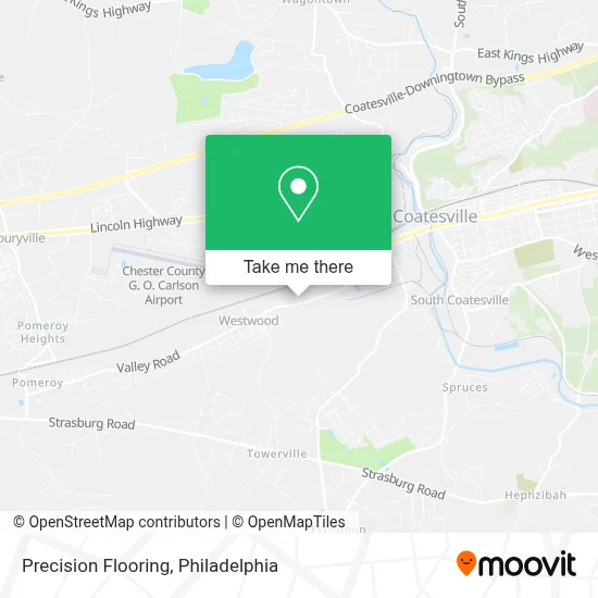 Precision Flooring map