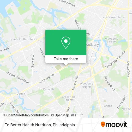 To Better Health Nutrition map