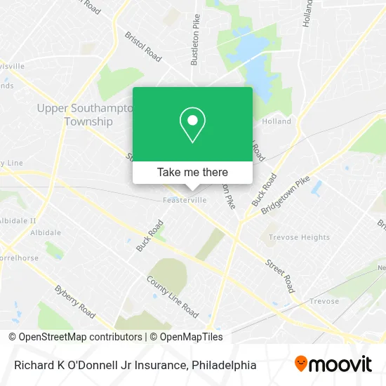 Richard K O'Donnell Jr Insurance map