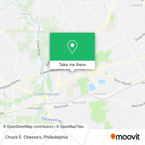 Chuck E. Cheese's map