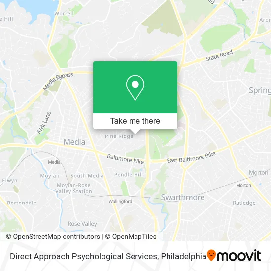 Direct Approach Psychological Services map