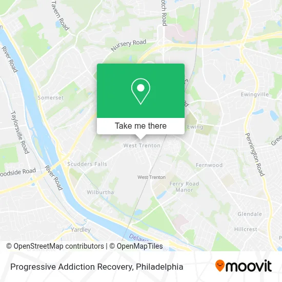 Progressive Addiction Recovery map