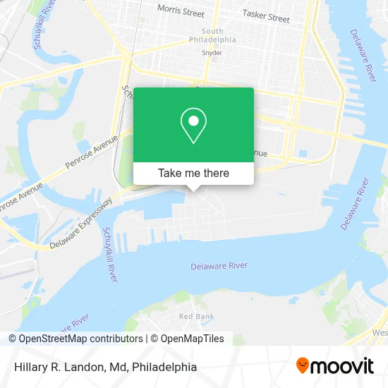 Hillary R. Landon, Md map