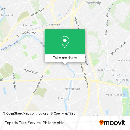 Taperia Tree Service map