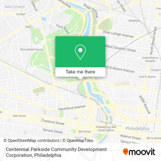 Centennial Parkside Community Development Corporation map