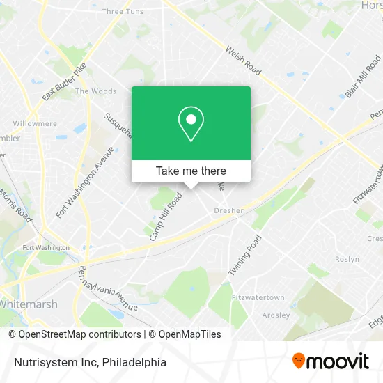Nutrisystem Inc map