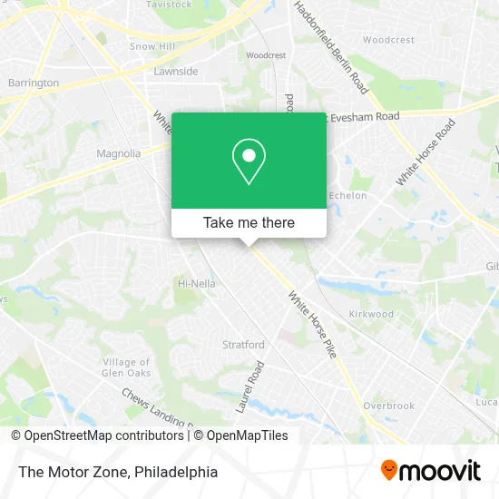 The Motor Zone map