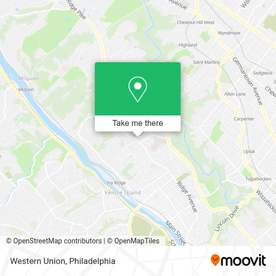Western Union map