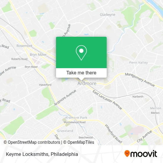 Keyme Locksmiths map